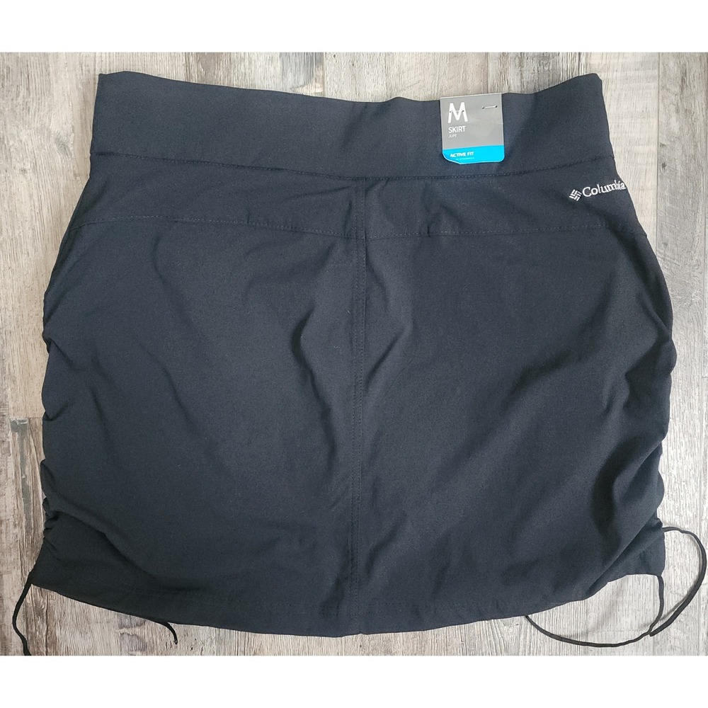 Columbia Anytime Casual Skort Womens Medium Black Active Cinch Sides XK3835 NEW - Picture 5 of 6